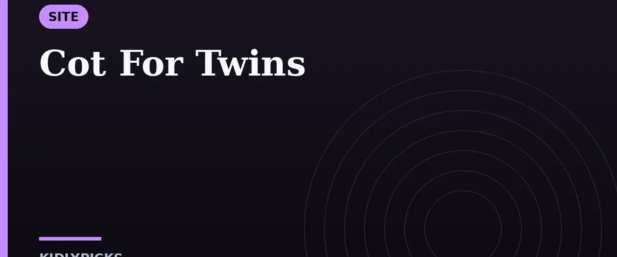 Cot For Twins