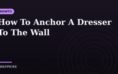 How To Anchor A Dresser To The Wall