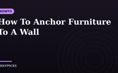 How To Anchor Furniture To A Wall