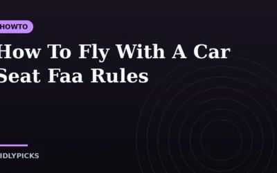 How To Fly With A Car Seat Faa Rules