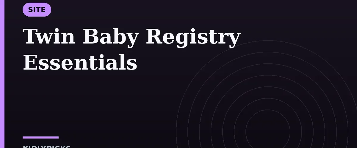 Twin Baby Registry Essentials