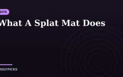 What A Splat Mat Does