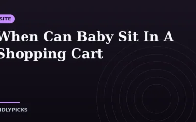 When Can Baby Sit In A Shopping Cart